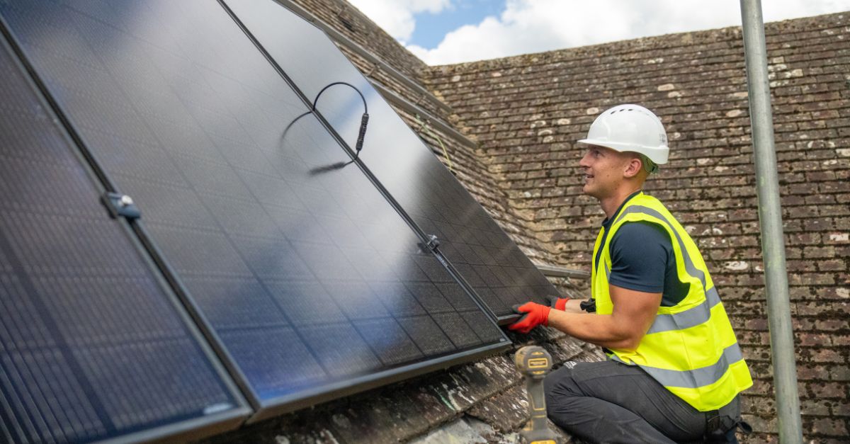 solar panels installed by the solar together scheme in England